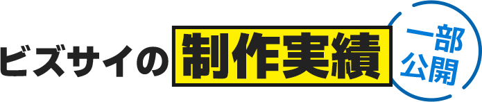 ビズサイの制作実績