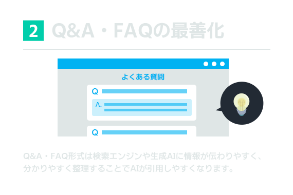 Q＆A・FAQの最善化