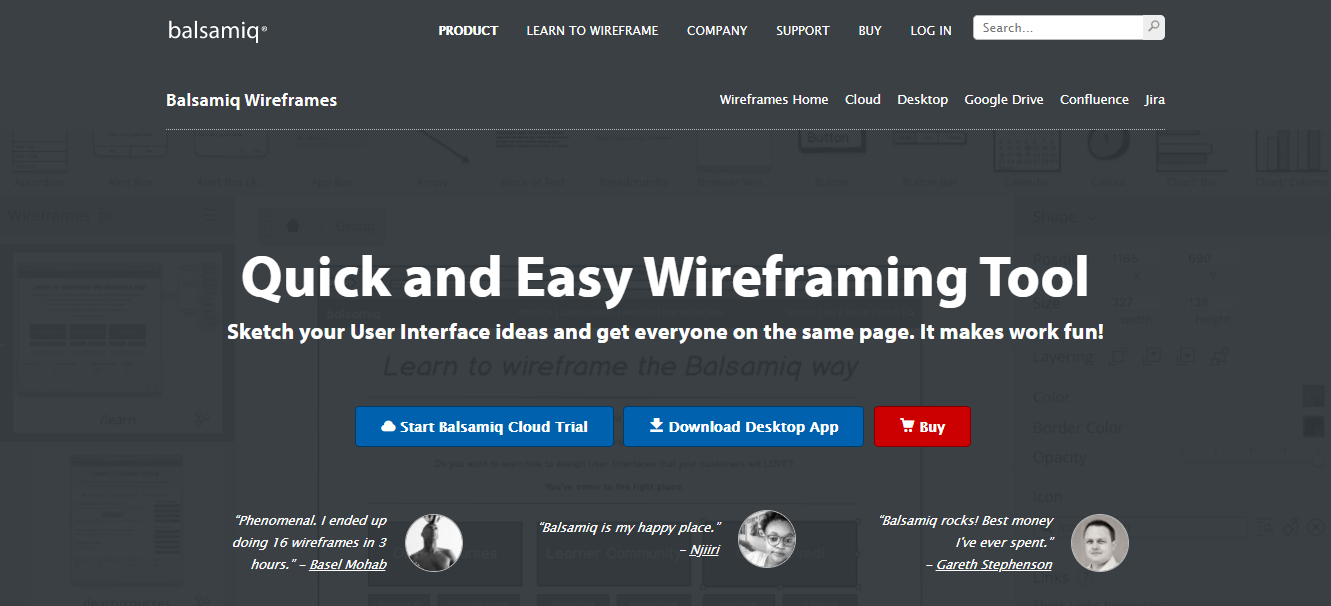 Balsamiq Wireframes