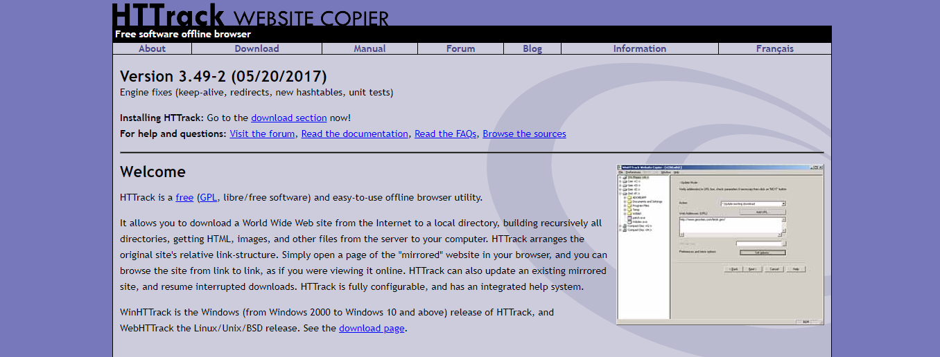HTTrack Website Copier