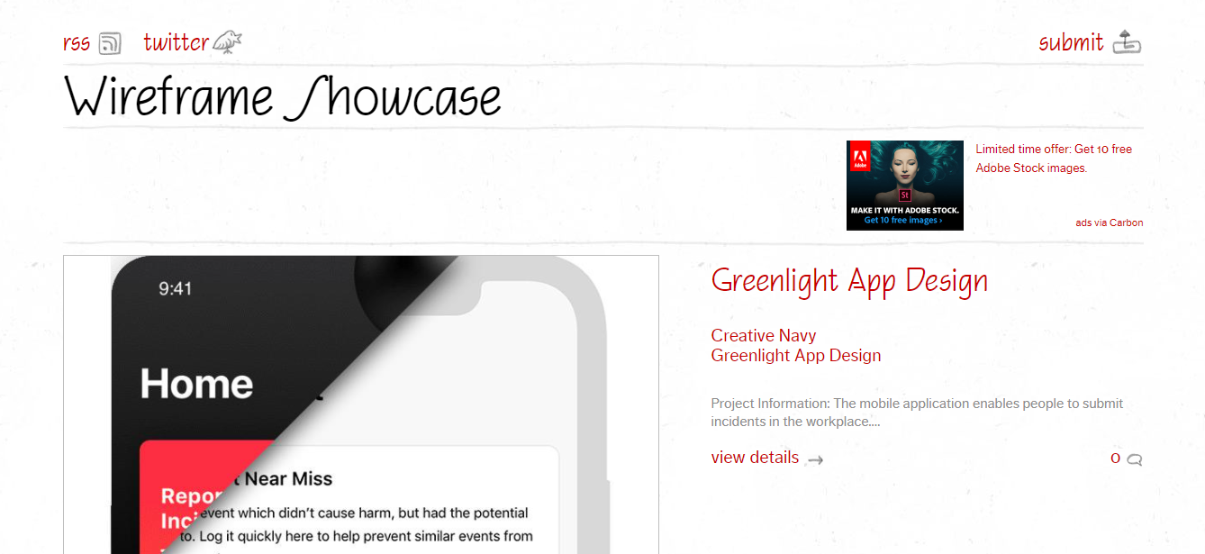 Wireframe Showcase