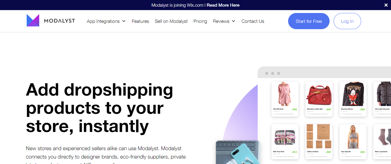Modalyst–Dropshipping
